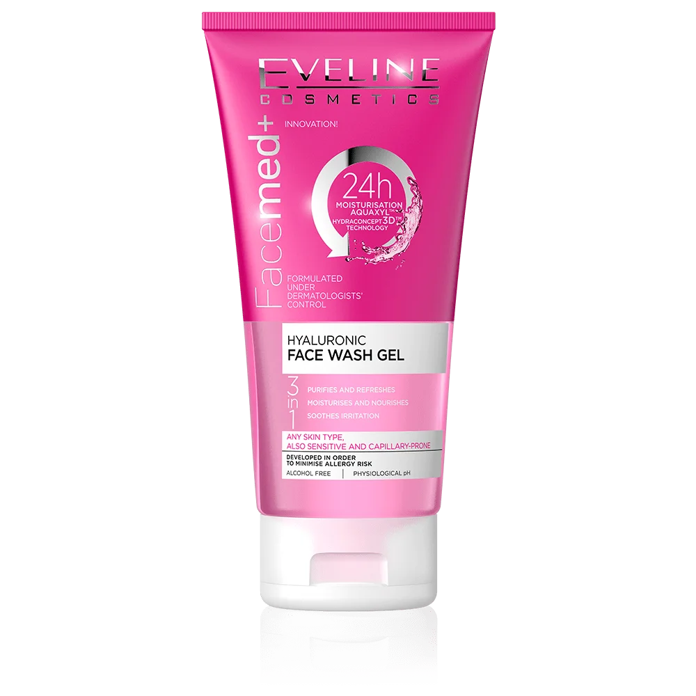 EVELINE COSMETICS FACEMED+ HYALURONIC GEL FACE WASH 150ML