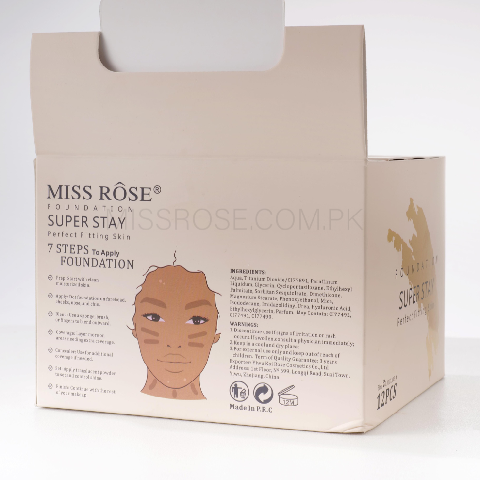 Miss Rose Super Stay Foundation – Perfect Fitting Skin