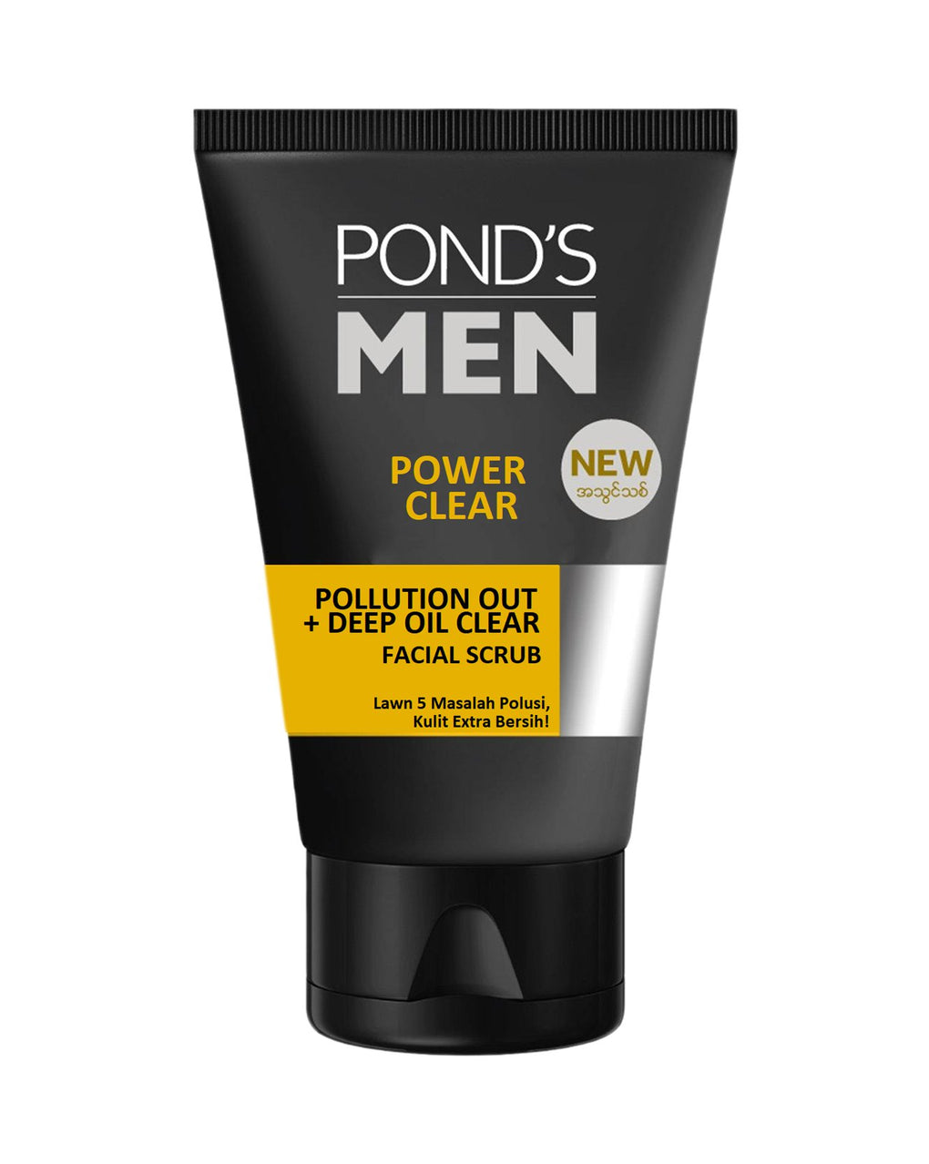 Pond's Men Power Clear Pollution Out + Deep Oil Clear Facial Scrub