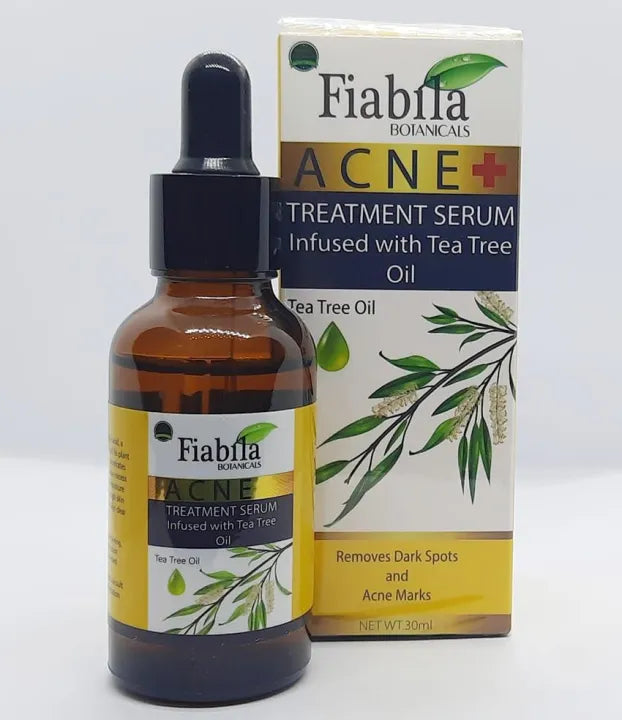 Fiabila Acne Treatment Serum for girls with Tea Tree Oil 30ml - Remove Dark Spots & Acne Marks