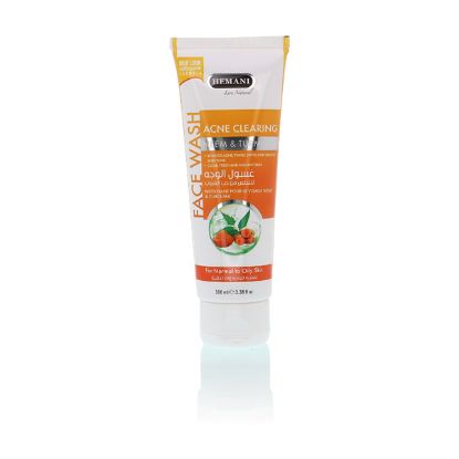 𝗛𝗘𝗠𝗔𝗡𝗜 𝗟𝗜𝗩𝗘 𝗡𝗔𝗧𝗨𝗥𝗔𝗟 - NEEM TURMERIC FACE WASH 100ML TUBE