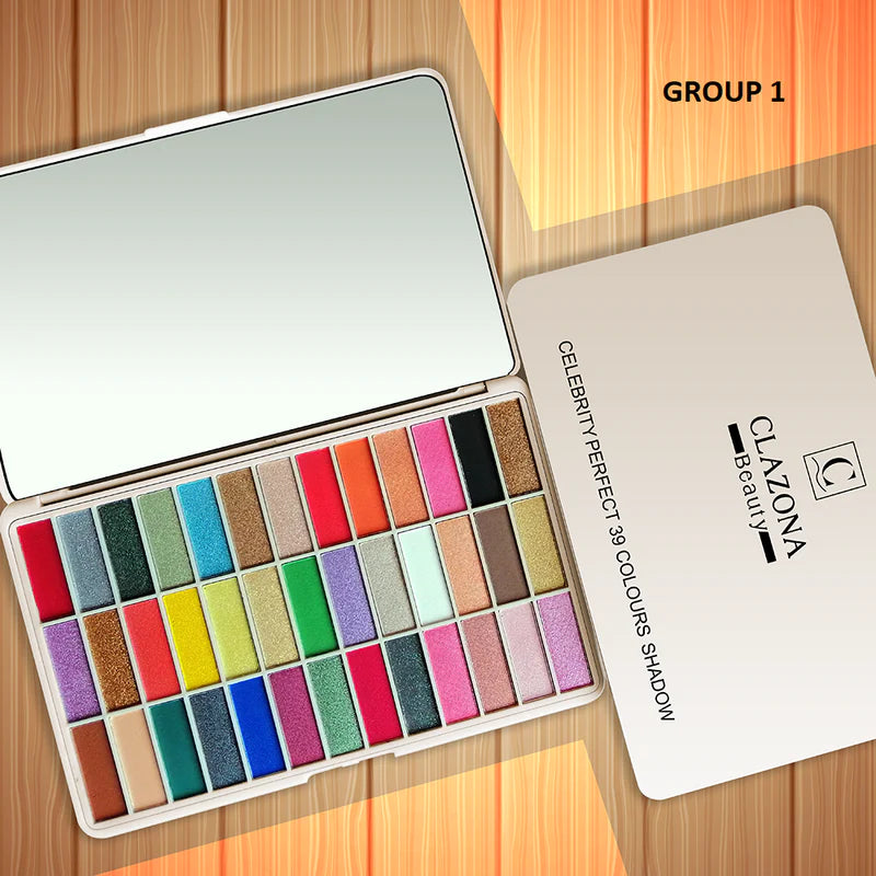 CLAZONA CELEBRITY PERFECT 39CLRS SHADOW Pallete 02