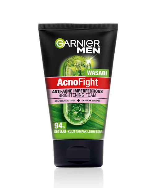 Garnier Men Acno Fight Wasabi Anti Acne Imperfections Brightening Face Wash, 100g