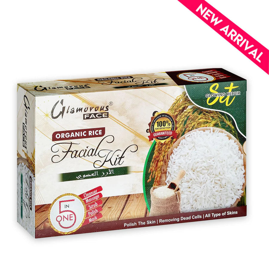 GLAMOROUS FACE ORGANIC RICE FACIAL KIT