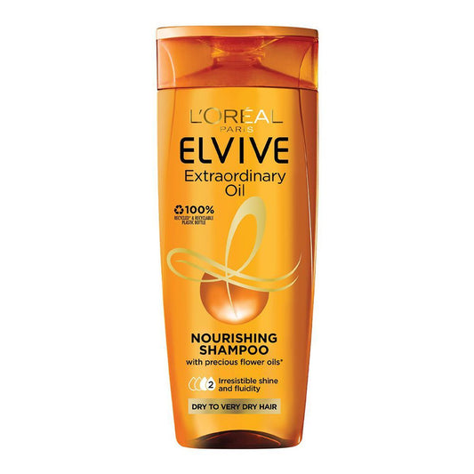 L'Oreal Paris Elvive Extraordinary Oil Nourishing Shampoo, For Dry To Very Dry Hair, 400ml