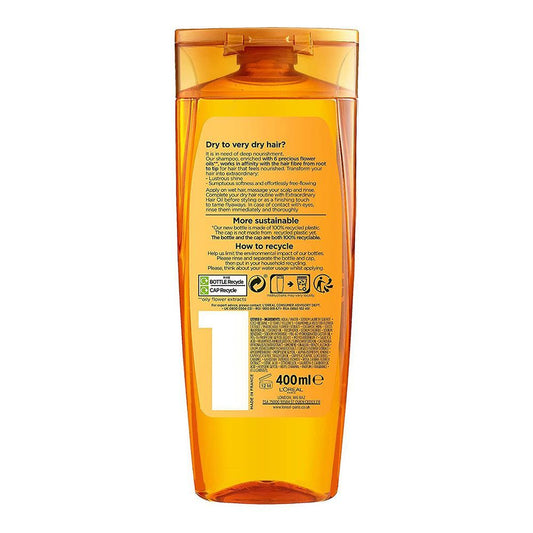 L'Oreal Paris Elvive Extraordinary Oil Nourishing Shampoo, For Dry To Very Dry Hair, 400ml