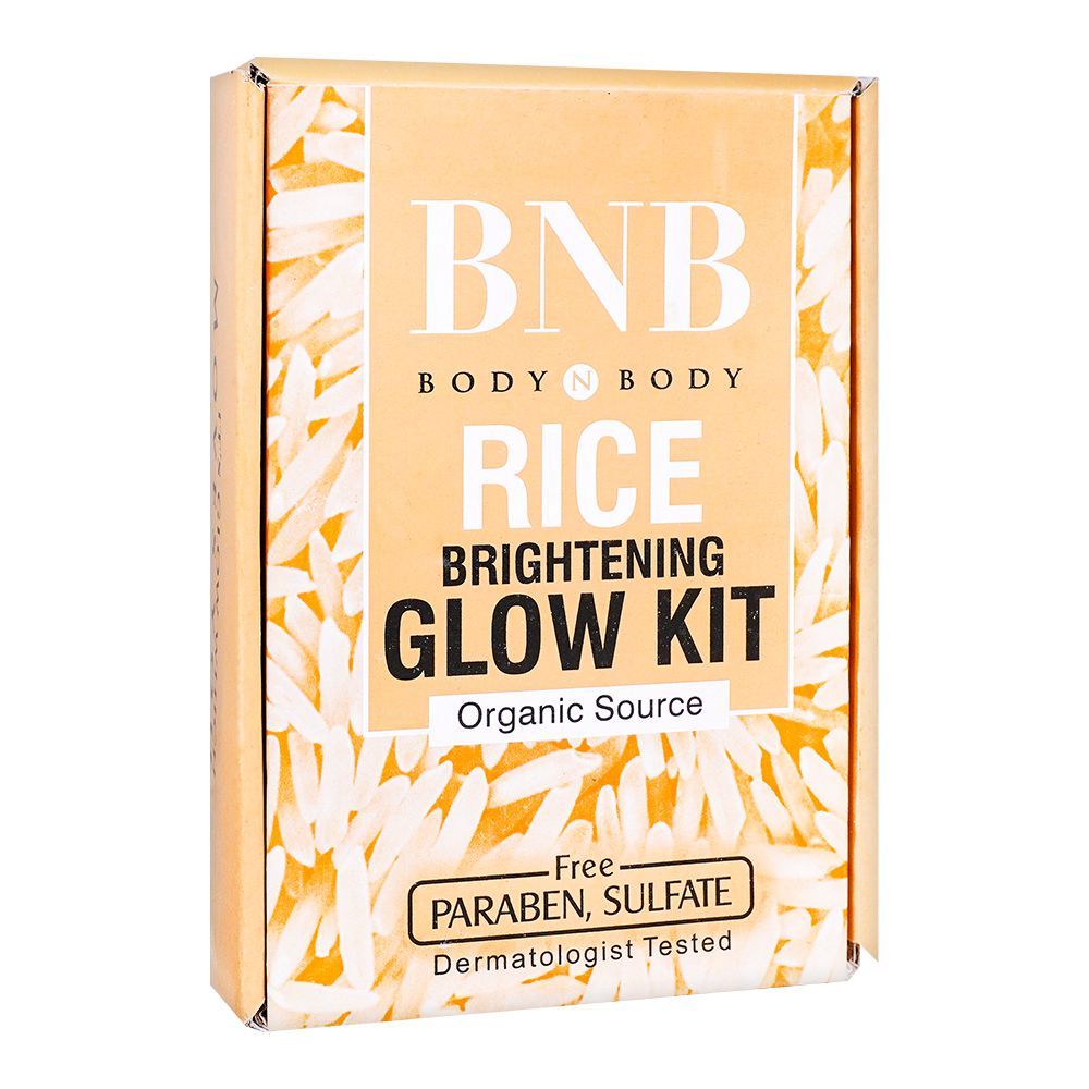 BNB Rice Glow Kit – Face Wash, Scrub & Mask