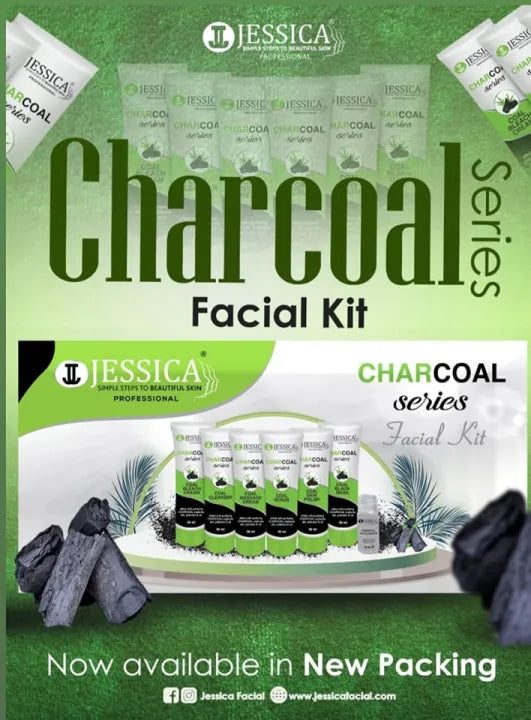 Jessica Student Pack Charcoal Facial Kit - 30ml each tube