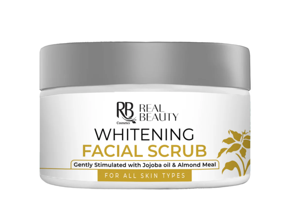 RB REAL BEAUTY WHITENING FACIAL SCRUB 100ML JAR