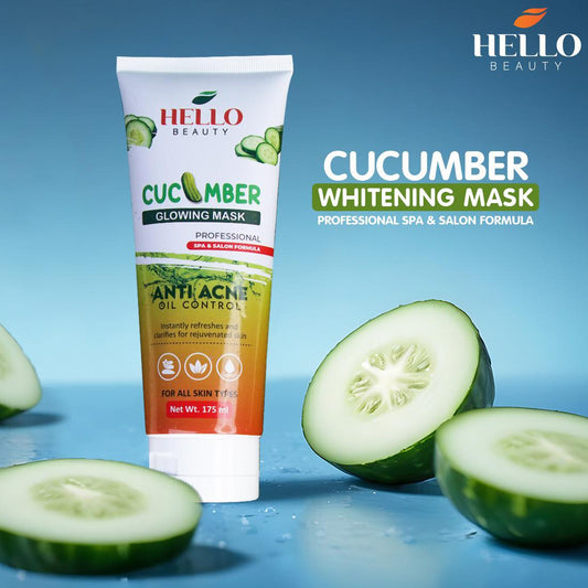 hello beauty cucumber  glowing mask
