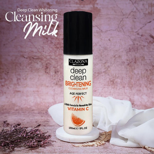 CLAZONA VIT C DEEP CLEAN BRIGHTENING CLEANSING MILK 150ML