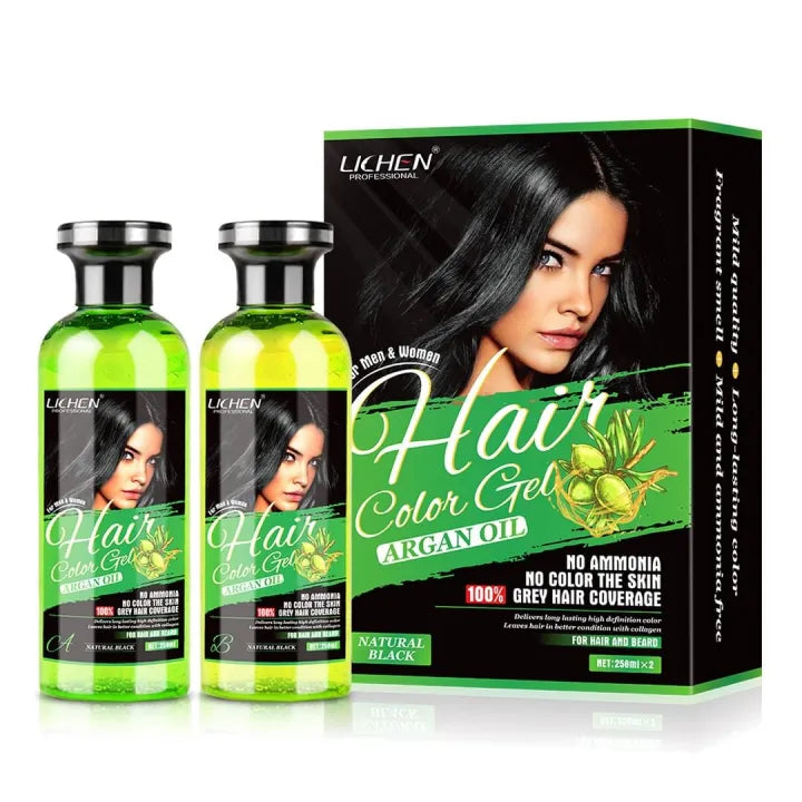 LICHEN PROFESSIONAL NATURAL BLACK GEL COLOR 260ML
