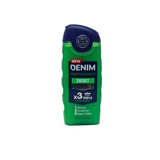 DENIM ENERGY BODY & FACE WASH 250ML