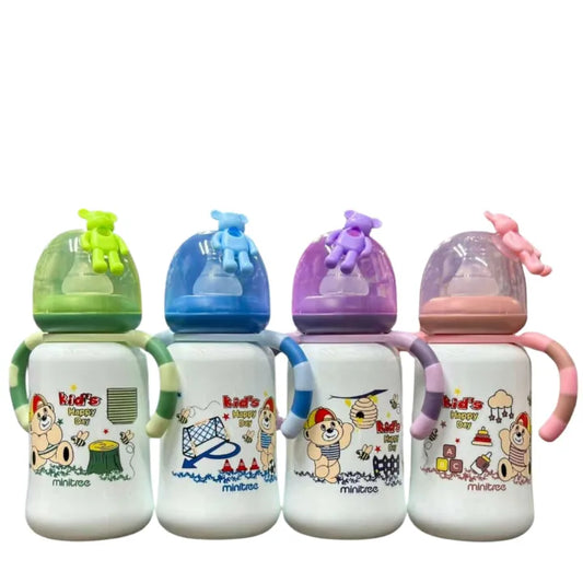ZR670A2FBT 270ml 9oz Baby Feeder bottle plastic large imported new style - baby feeder bottle with fancy cap – feeding bottles – infant baby feeding bottle for kids