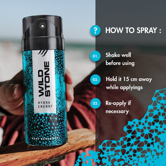 WILD STONE HYDRA ENERGY BODY SPRAY 150ML