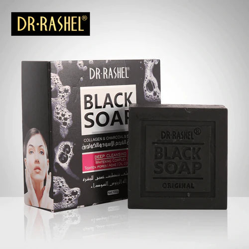 DR RASHEL BLACK SOAP COLLAGEN & CHARCOAL SOAP 100G