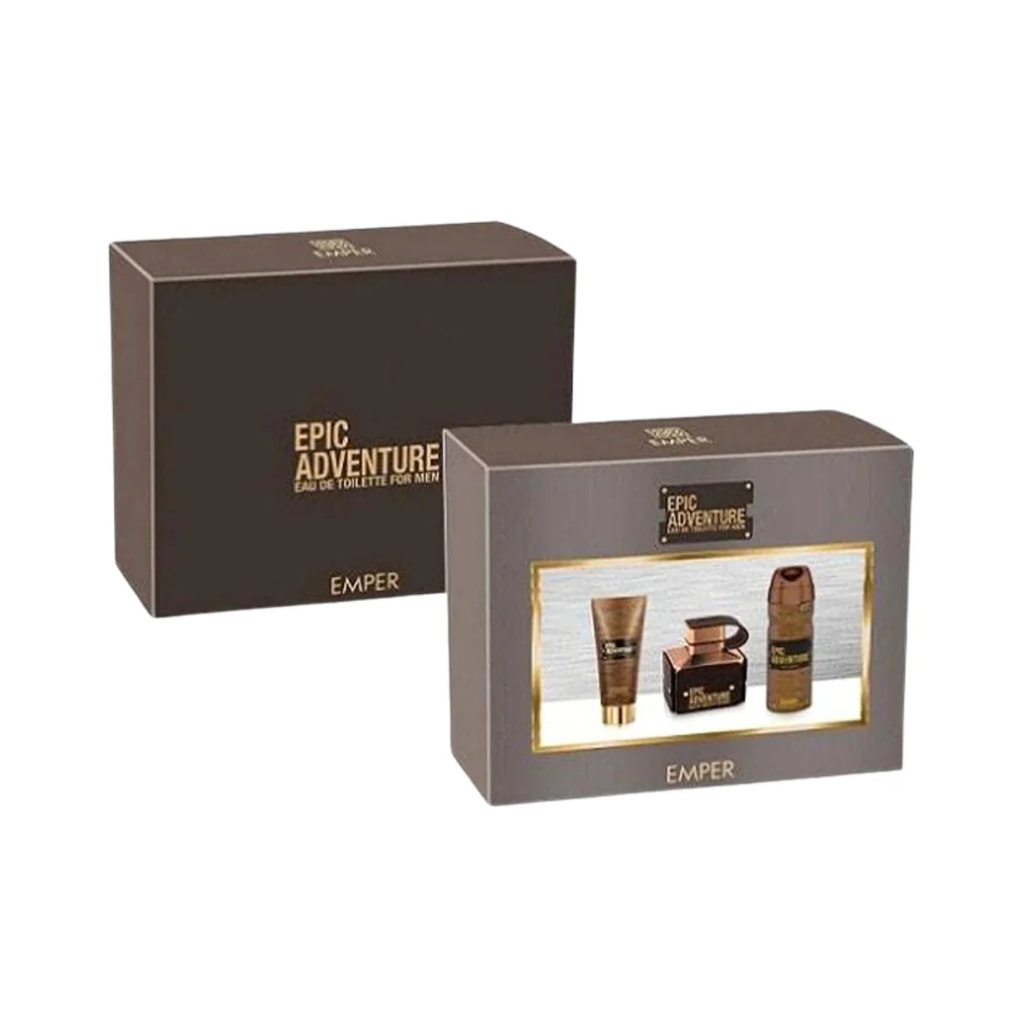 Emper Epic Adventure Shower Gel,Perfume & Body Spray For Men Gift Set