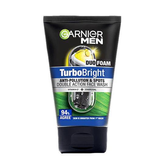 GARNIER MEN TURBO BRIGHT DOU FOAM WASH 100ML