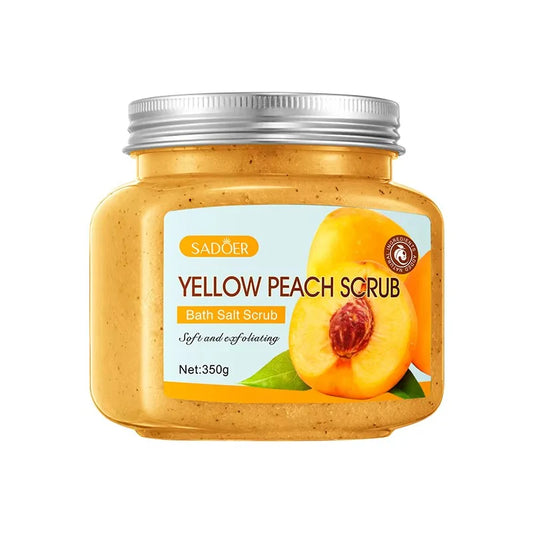 SADOER Yellow Peach Exfoliating Bath Salt Scrub 350g