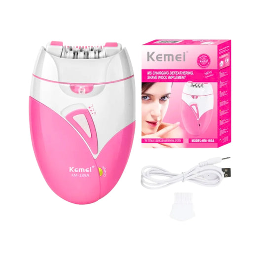 Kemei KM-189A Women hair removal Epilator Shaver Rechargeable