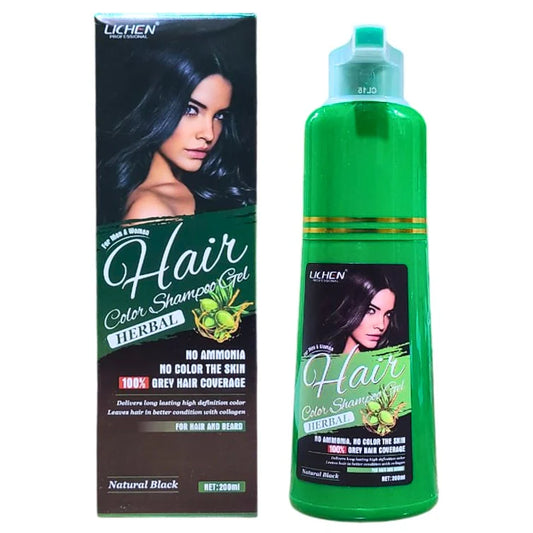 LICHEN BLACK HERBAL GEL SHAMPOO COLOR 200ML