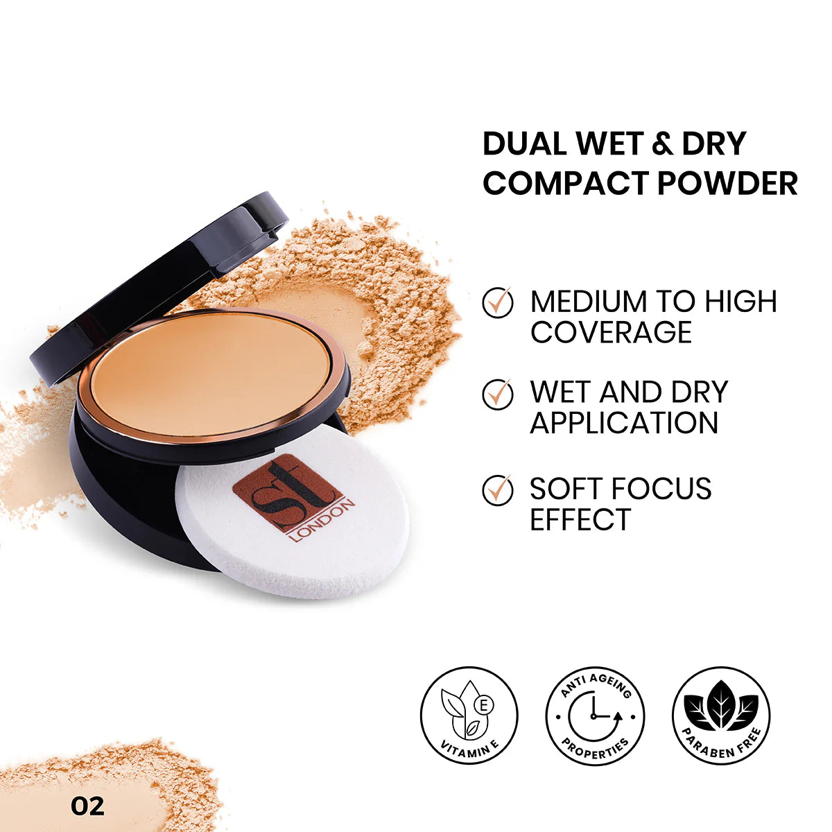 Dual Wet & Dry Compact Powder