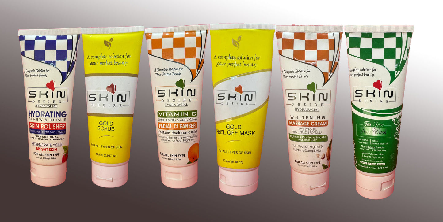 Facial Kit , Skin Desire With Brightening Cleanser, (Pack Of 6)
