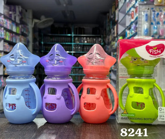 Shield Baby Glass Feeder with Silicone Sleeve