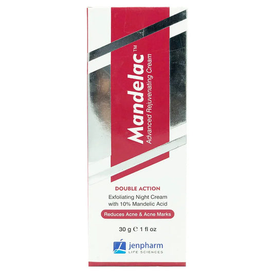 Mandelac Double Action Night Cream, 30g - Jenpharm
