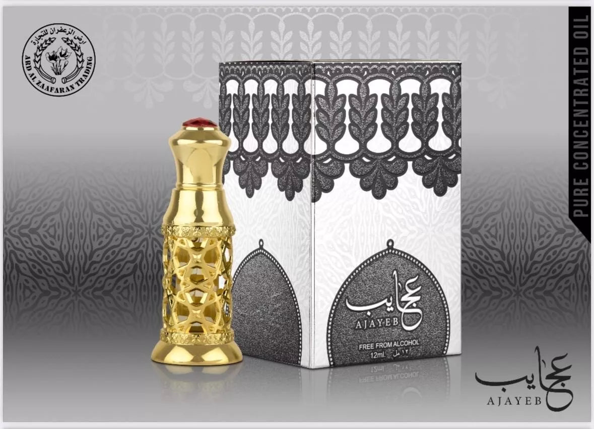 Ajayeb CPO Attar Oil Perfume By Ard Al Zaafaran 12 ML