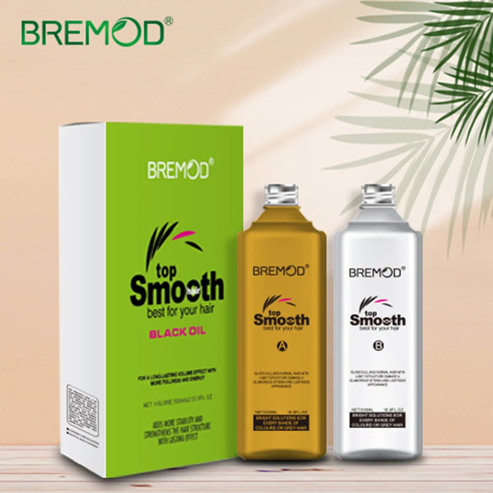 BREMOD TOP SMOOTH HAIR BLACL OIL SET 500ML